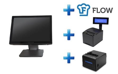 POS NOVITUS AXELIO + FLOW + Drukarka fiskalna POSNET + Drukarka bonowa