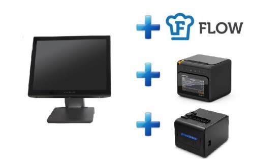 POS NOVITUS AXELIO + FLOW + Drukarka fiskalna POINT + Drukarka paragonowa